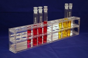 Gelsonlab HSG-045 12-장소 실험실 아크릴 100ml 네슬러 튜브 랙 - Product Image 2