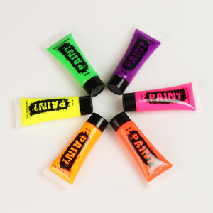 10ml Neon UV <strong>Face</strong> <strong>Paint</strong> <strong>Set</strong> 6 Colors <strong>Face</strong> and Body <strong>Paint</strong> - Product Image 2