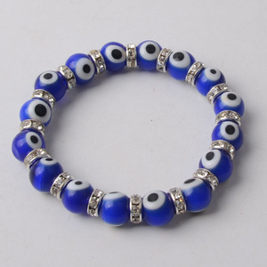 Bracelet religieux porte-bonheur pour femmes et hommes, bijou islamique, avec anneaux en cristal, extensible, 2021 - Product Image 5