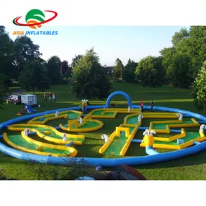 Tùy Chỉnh Nhỏ Inflatable Golf 9-Lỗ Cho Cho Thuê/Bán Bơm Hơi Nóng Ngoài Trời Trò Chơi Cho Vui Vẻ