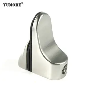 Zinc alloy metal wall table railing fixing floating corner holding glass shelf brackets glass holder tube connector clip