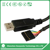 Adaptador de cable serie USB a TTL Chipset FTDI FT232 Cable USB FT232RL USB a cable de extremo desnudo 1,8 M