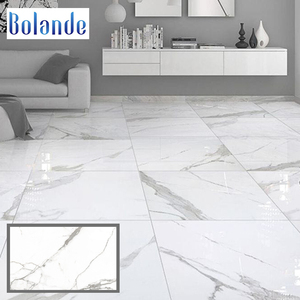 Simple 600*1200 habitación pulido azulejos de alto brillo blanco puro de porcelana azulejo de piso de villa - Product Image 5