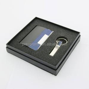 Porta biglietti da visita e penna regalo personalizzato uso ufficio all'ingrosso - Product Image 1