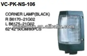코너 램프 (블랙) 닛산 픽업 720 84-95 D21 VICCSAUTO