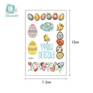 Pasqua Favori di Partito Assortiti Pasqua Tema Tatuaggi Temporanei Bunny Dinosauro Uovo di Pasqua Disegno Tatuaggi Temporanei Per I Bambini - Product Image 2
