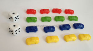 Piezas de juego de mesa de plástico Car Tokens Pawns- CCPS405 (22,5x12,7x7,9mm) - Product Image 1