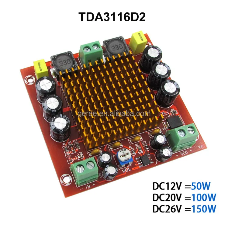 TPA3116DA TPA3116D2 kelas D digital Power audio amplifier amp papan <span class=keywords><strong>NE5532</strong></span> XH-M544 DC 12 V 24 V 150 W