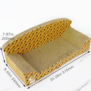Giocattoli per gatti in cartone ondulato gatto Scratcher leopardo divano divano divano per dormire giocando sdraiati IC-0005-Yellow - Product Image 4