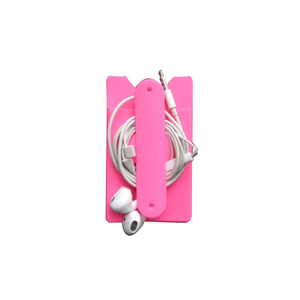 Porte-cartes personnalisé en gros avec support de téléphone portable, étui universel multi-usage en silicone adhésif pour smartphone - Product Image 6