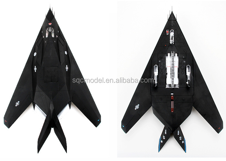 1:48 F-117 Stealth Fighter Model - Die Cast Airplane Toy