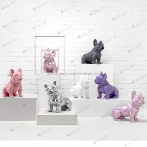 New type plastic dogs French Bulldog mannequin lovely dog mannequin