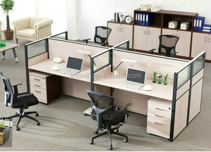 China nuevos productos 8 persona combinación oficina partición alibaba punto com - Product Image 3