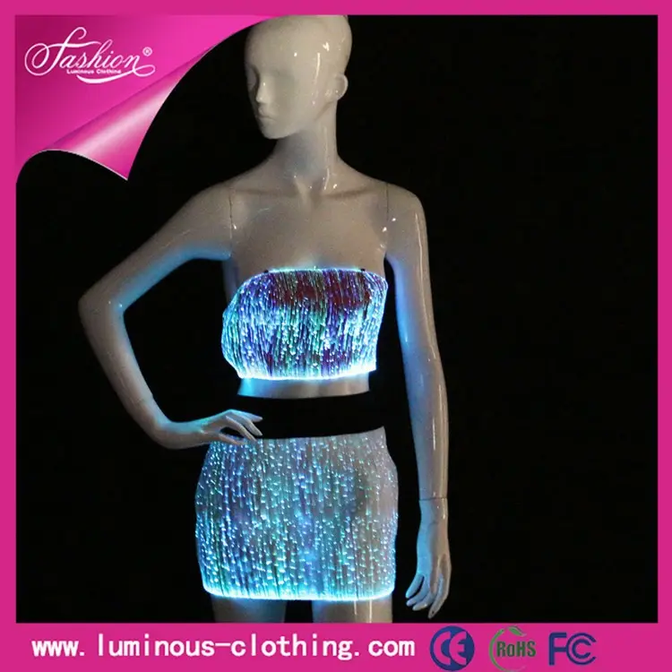 Moda luminoso LED fiesta lady adultos girls moda de corea del verano vestido 2015