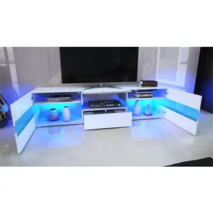 Yeni model modern yüksek parlak led ışık tv standı