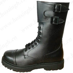 WCY, Bottes tactiques de combat en cuir véritable, style <span class=keywords><strong>Rangers</strong></span> français moderne, très vendues, noires HSM006 - Product Image 1