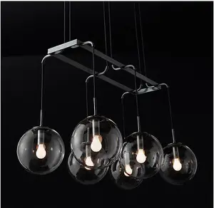 Оптовая продажа, итальянские дизайнерские подвесные светильники ручной работы из латуни и стекла