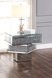Unique <strong>Square</strong> Crushed Diamonds Coffee <strong>Table</strong> <strong>Side</strong> <strong>Table</strong> - Product Image 4
