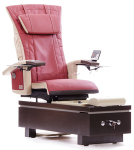 Fauteuil de massage pour les pieds en bois de style unique et luxueux, équipement de salon de manucure/pédicure avec massage - Product Image 5