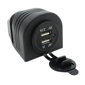 CHSKY Impermeabile Dual USB 5V 3.1A Moto Caricabatteria Da Auto <span class=keywords><strong>Adattatore</strong></span> di Alimentazione <span class=keywords><strong>Presa</strong></span> <span class=keywords><strong>Accendisigari</strong></span> per il Telefono Mobile Accessori Auto - Product Image 1