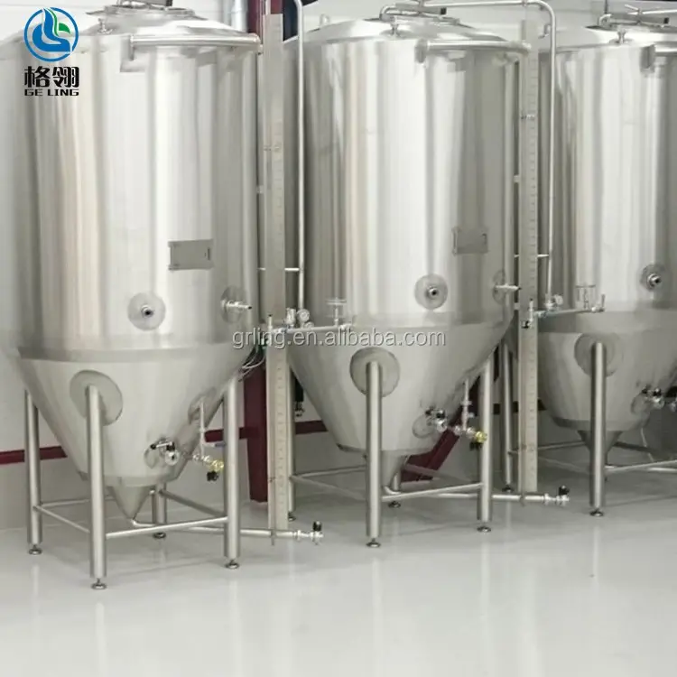 Roestvrijstalen Biergistingsapparatuur Op Maat Gemaakte Capaciteit Fermentatietank