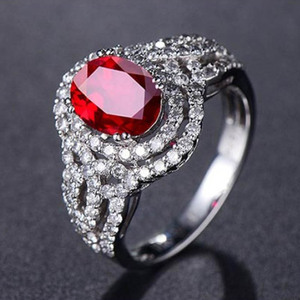 Dubai Vàng Trang Sức Bán Buôn Vàng Trắng Kim Cương 1.13ct Đỏ <span class=keywords><strong>Ruby</strong></span> Và Kim Cương Tự Nhiên Gemstone <span class=keywords><strong>Ring</strong></span> Đối Với Phụ Nữ - Product Image 2