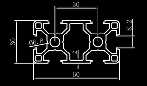 โครงอลูมิเนียมอัลลอยด์ CNC แบบ<span class=keywords><strong>3060</strong></span>รูปตัวทีโปรไฟล์อะลูมิเนียมพรีเมียม - Product Image 5