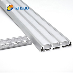 Superfície Montada Triple Row <span class=keywords><strong>Led</strong></span> Perfil De Extrusão De Alumínio Para Três Tiras De <span class=keywords><strong>LED</strong></span> - Product Image 2