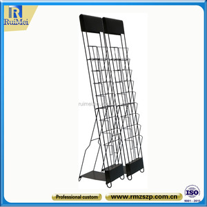 Cina lantai berdiri multi-tier majalah perpustakaan rak display buku - Product Image 4