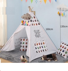 2020 toile Intérieure Tipi Indien En Bois Enfants Jouent Tente Enfants Tipi Pour Les Enfants - Product Image 4