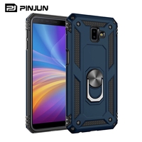 Coque de téléphone portable avec anneau de support magnétique, pour samsung galaxy j6 j5 j4 j3 j7 j8 plus pro 2018