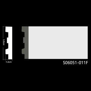 Trắng cơ sở Hội Đồng Quản trị không thấm nước trang trí sàn Ốp chân tường braod khuôn - Product Image 2