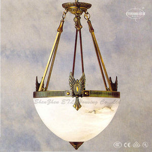 tradicional en el hogar europeo de interior de alabastro de bronce colgante lámparas hechas en china etl87085b - Product Image 1