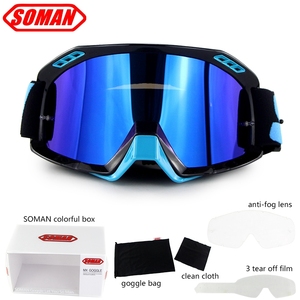 <span class=keywords><strong>Gafas</strong></span> de Motocross TPU para Motocicleta, <span class=keywords><strong>Gafas</strong></span> Todoterreno con Láminas Desprendibles y Lente Adicional Soman SM15 - Product Image 3