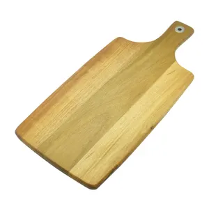 Tabla de cortar frutas rectangulares de madera de bambú Natural, para cocina y hogar, portátil