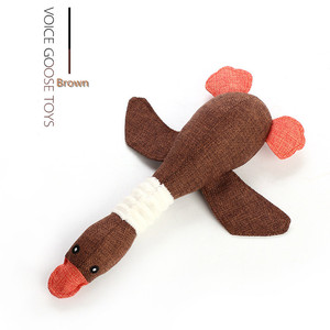 Perro masticar juguetes mascota ganso salvaje peluche Squeaky perro de juguete para perros pequeños y medianos - Product Image 5