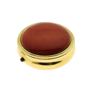 2018 Amazon Hot Selling Metal Round Pill Box With Custom DIY Jewelry