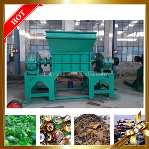 Trituradora de dos ejes, gran oferta de residuos de aluminio, lata de acero, botella de plástico de PVC, trituradora de latas pequeñas de goma - Product Image 6