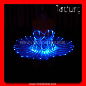 Dmx 512 gesteuert glow in <span class=keywords><strong>the</strong></span> dark tutu, childern kinder bauchtanz kurzen rock led, anpassen leuchten fancy kinder tutu - Product Image 3