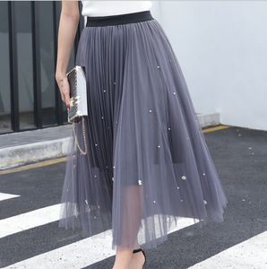 High Waisted Women's <strong>Maxi</strong> <strong>Skirts</strong> <strong>Tulle</strong> <strong>Skirts</strong> for Ladies,Korean Style Big Swing <strong>Maxi</strong> Summer <strong>Skirt</strong> - Product Image 1