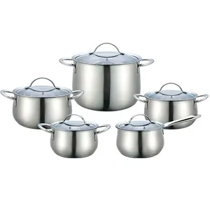 Panelas de indução de aço inoxidável, utensílios de cozinha