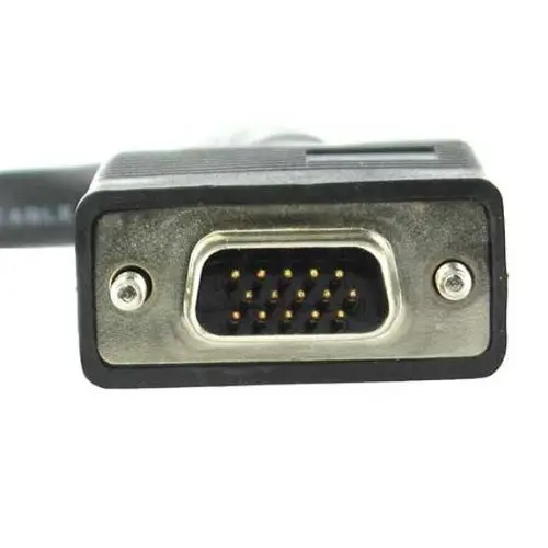 Câble Double blindage, dsub DB 15 VGA/Hd15, 6 pieds, noir mat