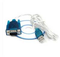 HL-340 CH340 USB ke RS232 COM Port Serial PDA 9 Pin DB9 Kabel Adaptor Male to Male M/M untuk PC PDA GPS Mendukung Windows 7 8 10