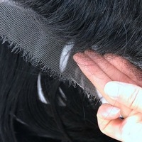 13*4 linea sottile naturale al 100% del virgin dei capelli umani hd frontale con la cena sottile merletto Svizzero
