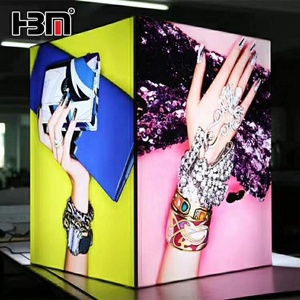 Không Khung Dẫn Ánh Sáng Hộp Vải Mặt Chiếu Sáng Quảng Cáo Trụ Cột Quảng Cáo Tường Cột <span class=keywords><strong>Lightbox</strong></span> - Product Image 4