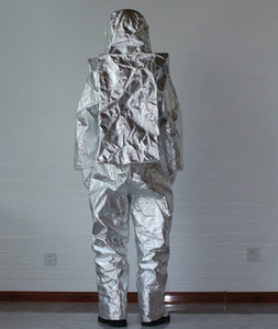 Combinaison de pompier en aluminium à isolation thermique Combinaison de proximité du feu Anti-feu Anti-radiant Chaleur Aluminisée Vêtements de sécurité - Product Image 3