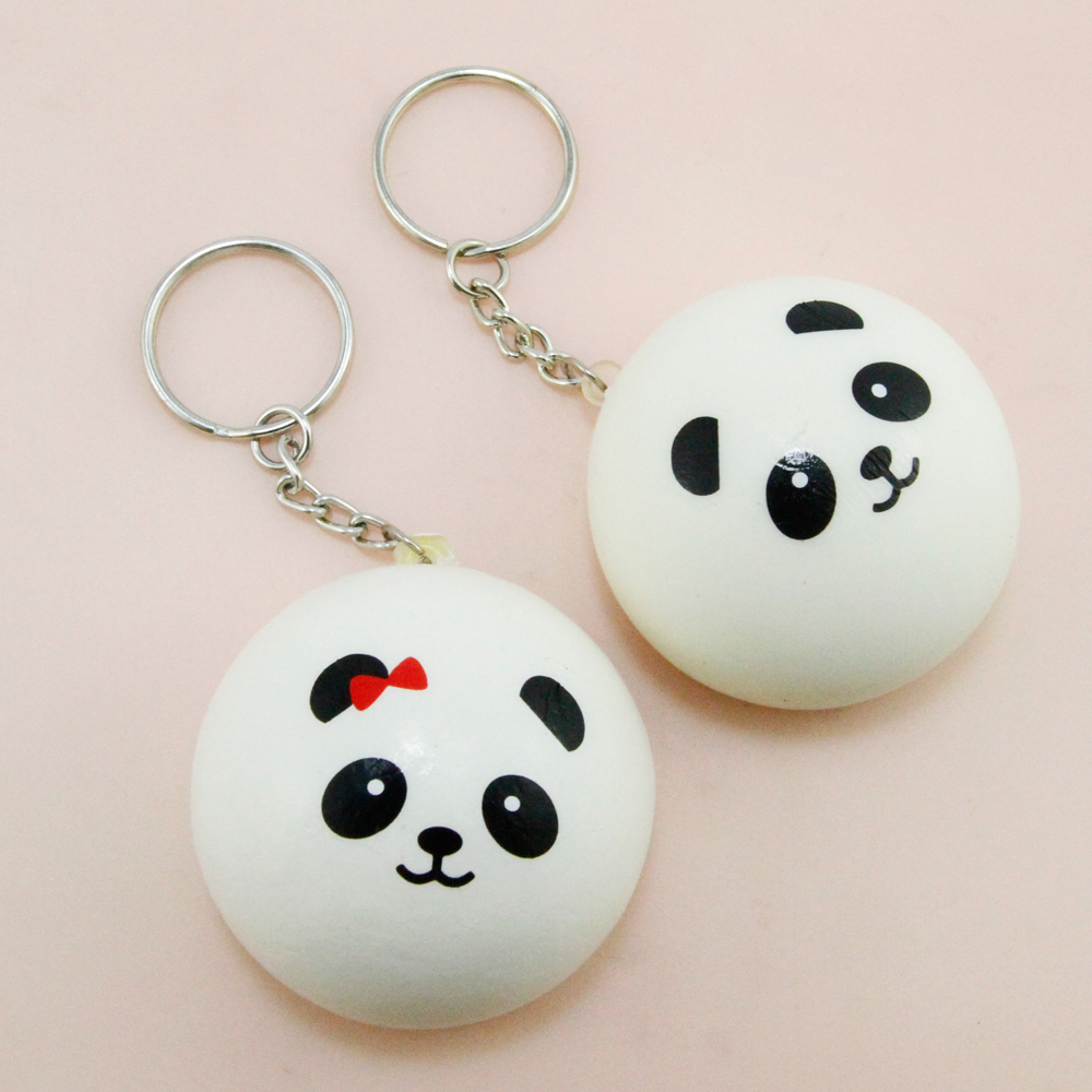 2018 Flybear Милый Панда мягкими пару Бун сумка замедлить рост Телефон Подвеска Ремешок брелок Малыш