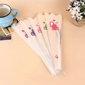 Lovely Single Rose Cellophane Poly Flower Sleeve