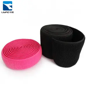 Non-Slip Sewing Elastic Band Heavy Duty Nylon Elastic Tape Hook And Loop Side Band /Strap Customized Colorful Cinch Straps