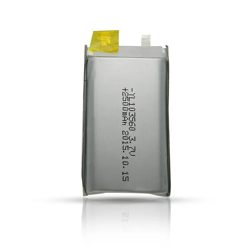 Rechargeable lithium ion battery 103560 2500mAh 3.7V rectangular lithium ion battery